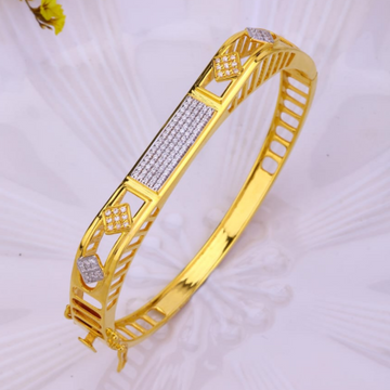 22K CZ Gold Bracelet For Men by 