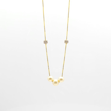 22K Light weight chain with moti pendent by 